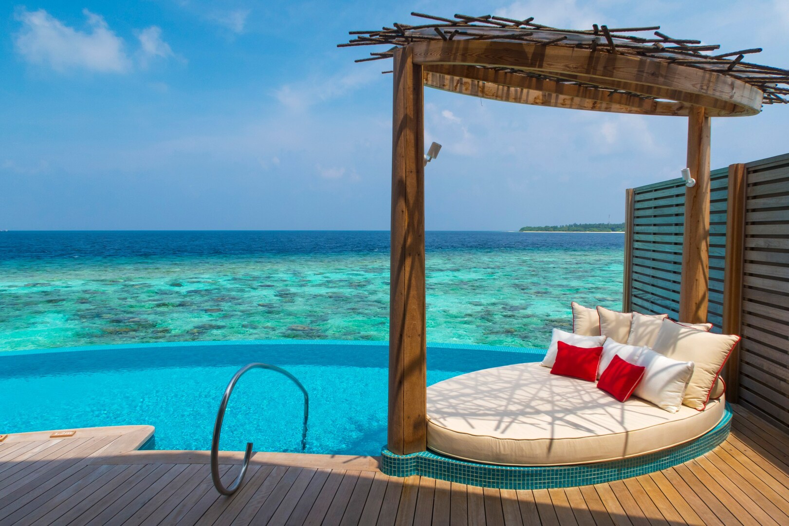 A water villa at Milaidhoo in the Maldives