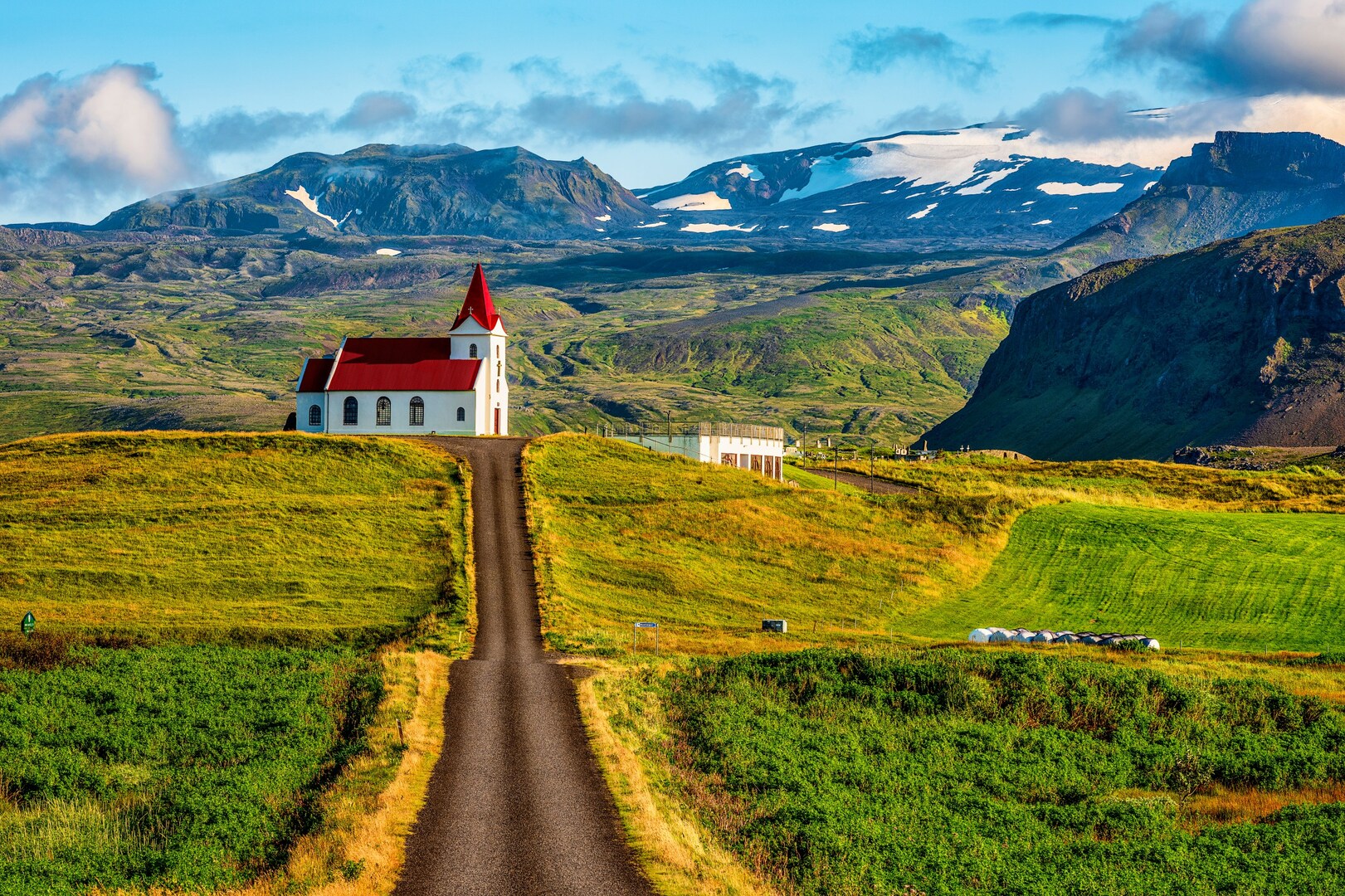 Ingjaldsholl church on the Snaefellsnes Peninsula , Iceland