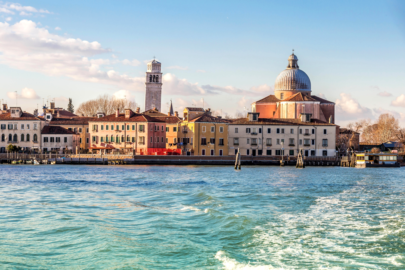 A view of Venice from the lagoon